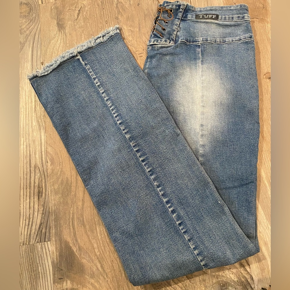 Cowgirl Tuff bareback jeans with lacing